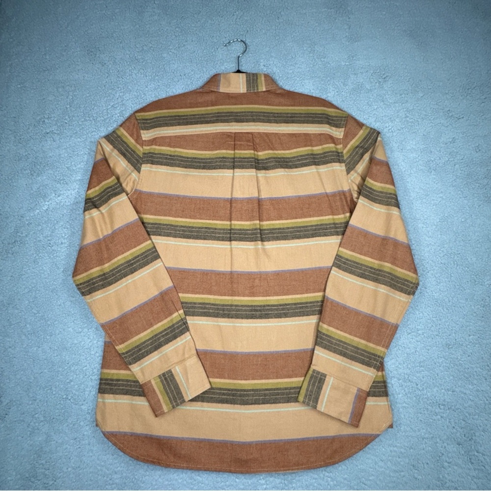 The North Face Shirt Men S Flannel Plaid Orange Multi Organic Fiber Outdoor NWT - Picture 14 of 15